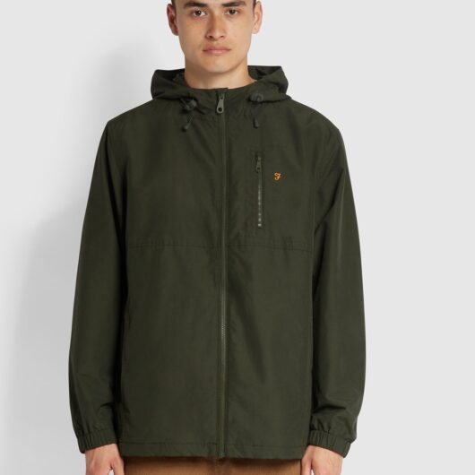 Farah Westchester Hooded Jacket In Green