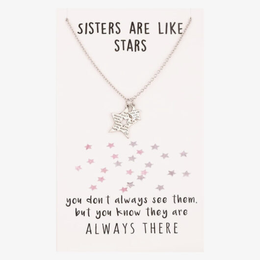 Sentiments Sisters Star Cut-out Pendant 17391