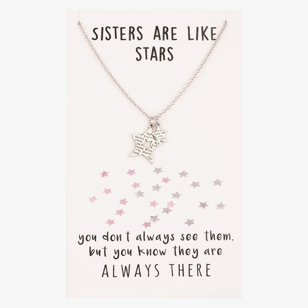 Sentiments Sisters Star Cut-out Pendant 17391