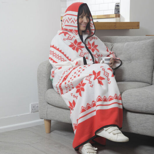 Easylife Polar Fleece Cosy Robe in Blue