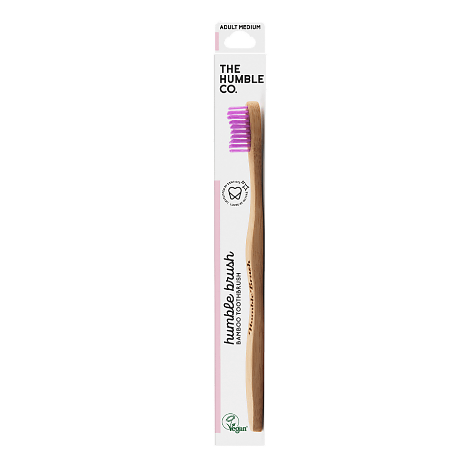 The Humble Co. Bamboo Toothbrush Adult Medium - Purple